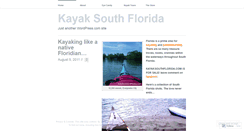 Desktop Screenshot of kayaksouthflorida.wordpress.com