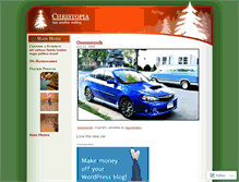 Tablet Screenshot of christopia.wordpress.com