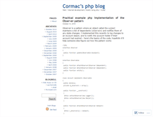 Tablet Screenshot of cormacscode.wordpress.com