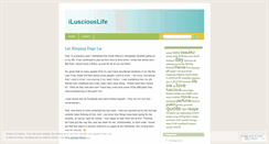 Desktop Screenshot of ilusciouslife.wordpress.com