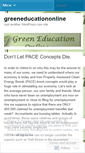 Mobile Screenshot of greeneducationonline.wordpress.com