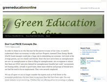 Tablet Screenshot of greeneducationonline.wordpress.com