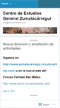 Mobile Screenshot of centrodeestudiosgeneralzumalacarregui.wordpress.com