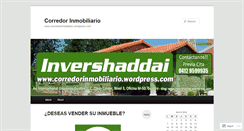 Desktop Screenshot of corredorinmobiliario.wordpress.com