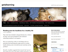 Tablet Screenshot of gwizlearning.wordpress.com