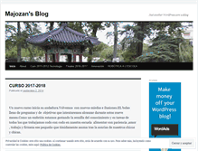 Tablet Screenshot of majozan.wordpress.com