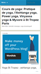 Mobile Screenshot of coursdeashtangayoga.wordpress.com