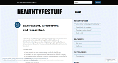 Desktop Screenshot of healthtypestuff.wordpress.com