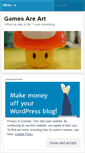 Mobile Screenshot of gamesareart.wordpress.com