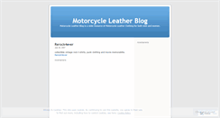 Desktop Screenshot of motoleather.wordpress.com