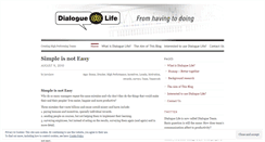 Desktop Screenshot of dialoguelife.wordpress.com