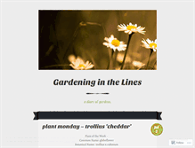Tablet Screenshot of gardeninginthelines.wordpress.com