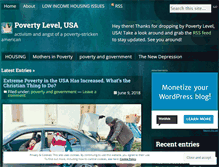 Tablet Screenshot of povertylevelusa.wordpress.com
