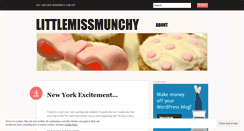 Desktop Screenshot of littlemissmunchy.wordpress.com