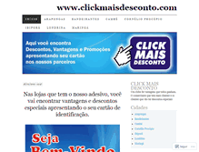 Tablet Screenshot of clickmaisdesconto.wordpress.com