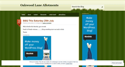Desktop Screenshot of oakwoodlaneallotments.wordpress.com