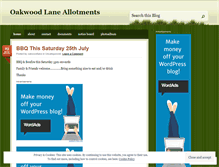 Tablet Screenshot of oakwoodlaneallotments.wordpress.com