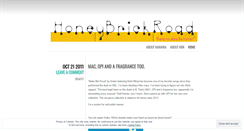 Desktop Screenshot of honeybrickroad.wordpress.com