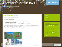 Tablet Screenshot of legendofthedahu.wordpress.com