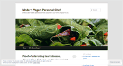 Desktop Screenshot of modernveganblog.wordpress.com