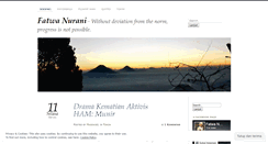 Desktop Screenshot of fatwanurani.wordpress.com