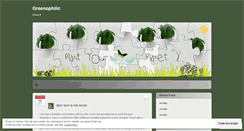 Desktop Screenshot of greenophilic.wordpress.com