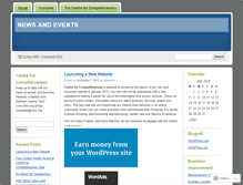 Tablet Screenshot of centreforcompetitiveness.wordpress.com