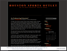 Tablet Screenshot of houstonsports.wordpress.com