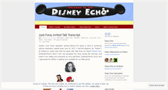 Desktop Screenshot of disneyecho.wordpress.com