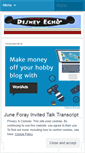 Mobile Screenshot of disneyecho.wordpress.com