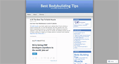 Desktop Screenshot of bestbodybuildingtips.wordpress.com