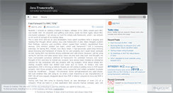 Desktop Screenshot of jframeworks.wordpress.com