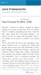 Mobile Screenshot of jframeworks.wordpress.com