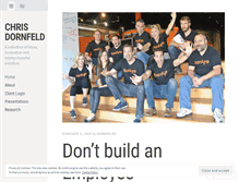 Tablet Screenshot of dornfeld.wordpress.com