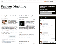 Tablet Screenshot of furiousmachine.wordpress.com