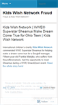 Mobile Screenshot of kidswishnetworkfraud.wordpress.com