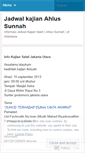 Mobile Screenshot of jadwalkajiansalafku.wordpress.com