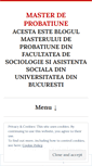 Mobile Screenshot of masterprobatiune.wordpress.com