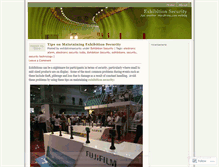 Tablet Screenshot of exhibitionsecurity.wordpress.com
