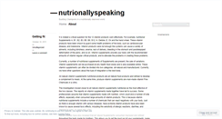 Desktop Screenshot of nutrionallyspeaking.wordpress.com