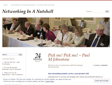 Tablet Screenshot of networkinginanutshell.wordpress.com