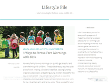 Tablet Screenshot of lifestylefile.wordpress.com