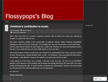 Tablet Screenshot of flossypops.wordpress.com