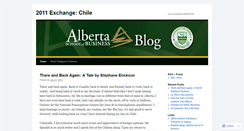 Desktop Screenshot of chileexchange2011ualberta.wordpress.com