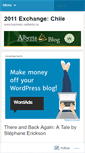 Mobile Screenshot of chileexchange2011ualberta.wordpress.com