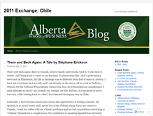 Tablet Screenshot of chileexchange2011ualberta.wordpress.com