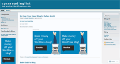 Desktop Screenshot of cpcsreadinglist.wordpress.com