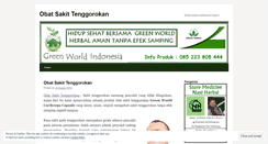 Desktop Screenshot of obatsakittenggorokann.wordpress.com
