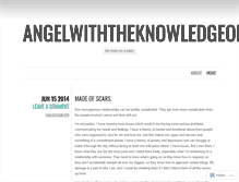 Tablet Screenshot of angelwiththeknowledgeofasinner.wordpress.com