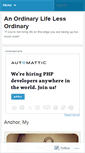 Mobile Screenshot of anordinarylifelessordinary.wordpress.com
